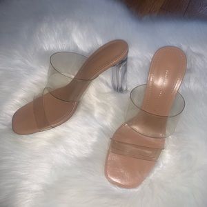 Zara clear strap heels sandal